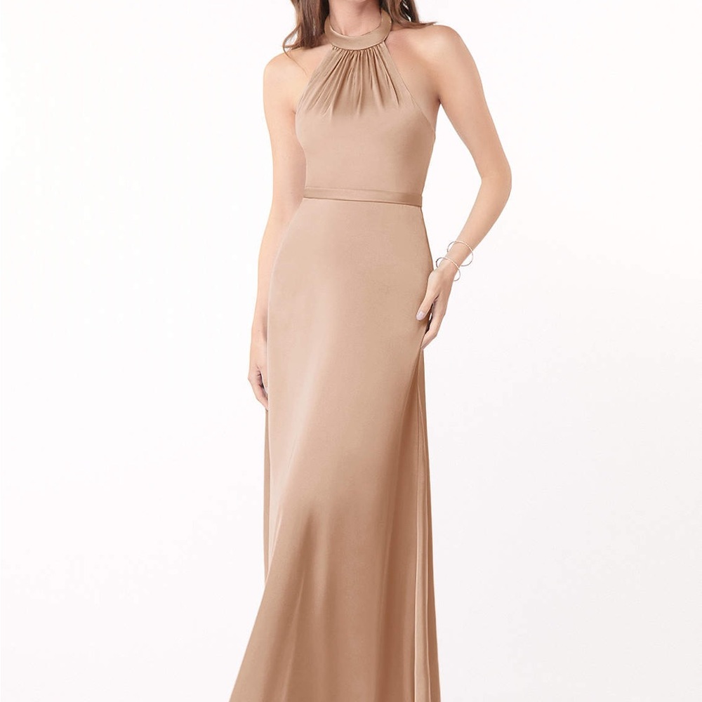 Azazie Delmar Stretch Satin Dress